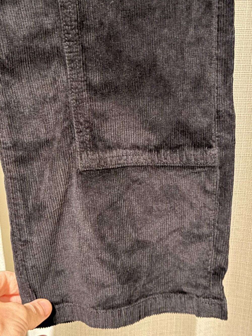 We The Free Black Corduroy Risk Taker High Rise Straight Pants Size 26 - Picture 7 of 10
